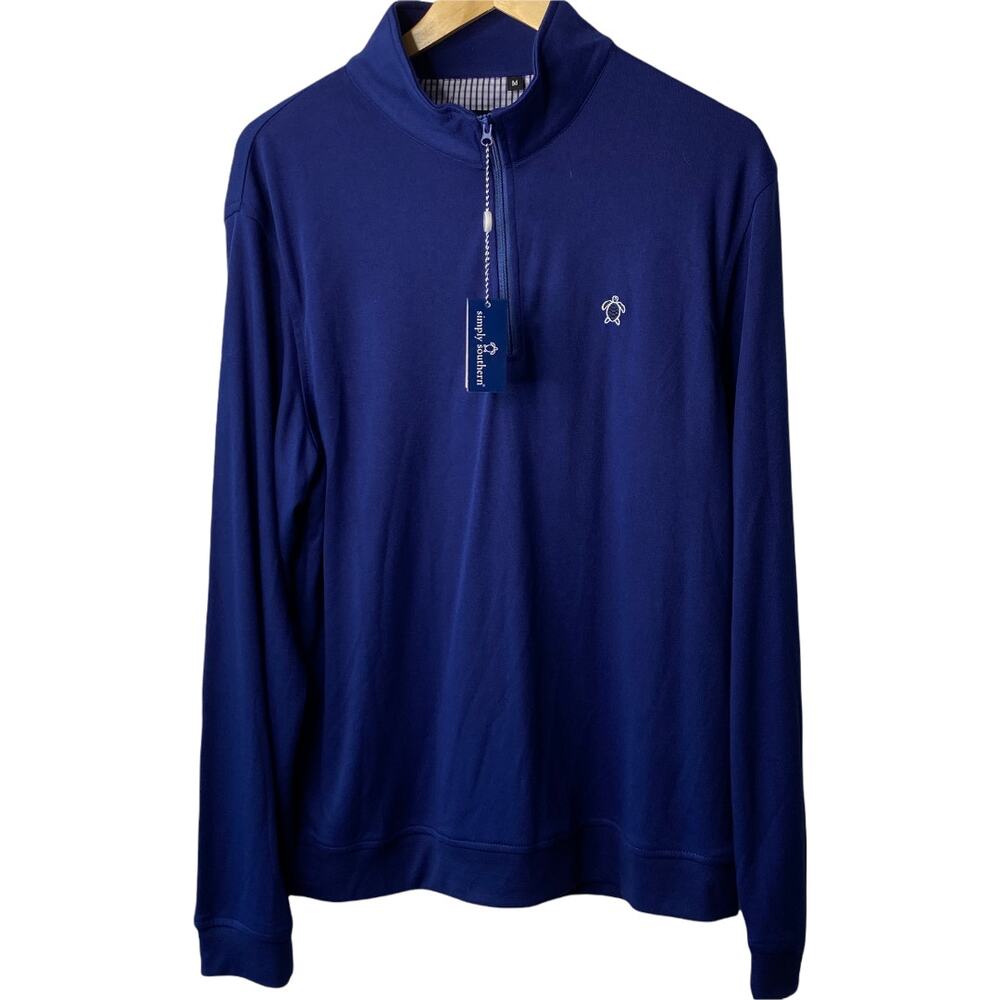 Simply Southern Tailor Fit Royal Blue 1/4 Zip Pullover Shirt Sz Medium NEW Gift - Picture 1 of 10